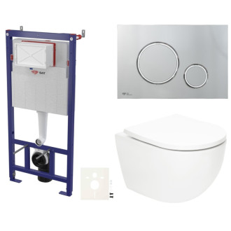 Závesný wc set do ľahkých stien / predstenová SAT Fusion SIKOSSTORFU71