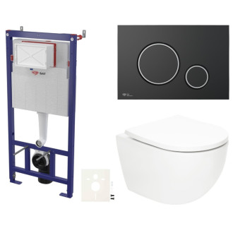 Závesný wc set do ľahkých stien / predstenová SAT Fusion SIKOSSTORFU78