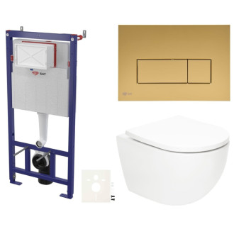 Závesný wc set do ľahkých stien / predstenová SAT Fusion SIKOSSTORFUGM