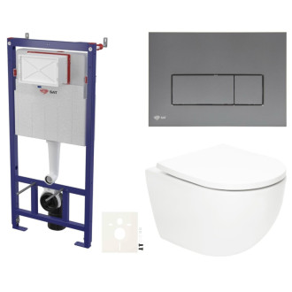 Závesný wc set do ľahkých stien / predstenová SAT Fusion SIKOSSTORFUGMM