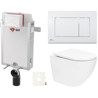 Závesný wc set na zamurovanie SAT SIKOSZTOR6720