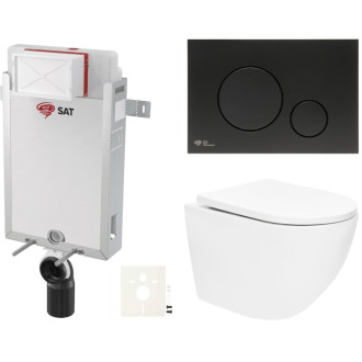 Závesný wc set na zamurovanie SAT SIKOSZTOR6768