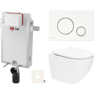 Závesný wc set na zamurovanie SAT SIKOSZTOR6770