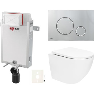 Závesný wc set na zamurovanie SAT SIKOSZTOR6771