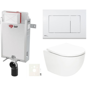 Závesný wc set na zamurovanie SAT Fusion SIKOSZTORFU20