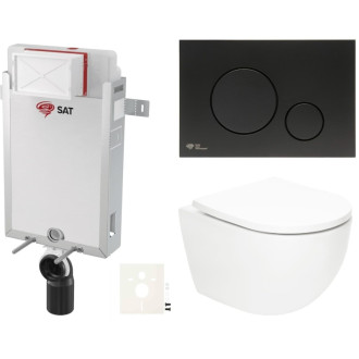Závesný wc set na zamurovanie SAT Fusion SIKOSZTORFU68