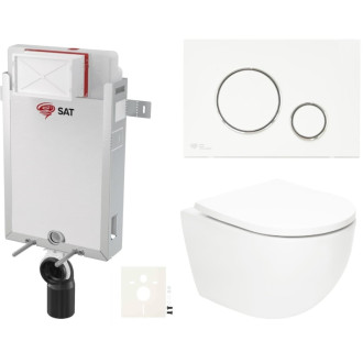 Závesný wc set na zamurovanie SAT Fusion SIKOSZTORFU70