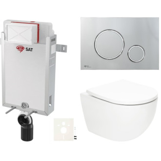 Závesný wc set na zamurovanie SAT Fusion SIKOSZTORFU71