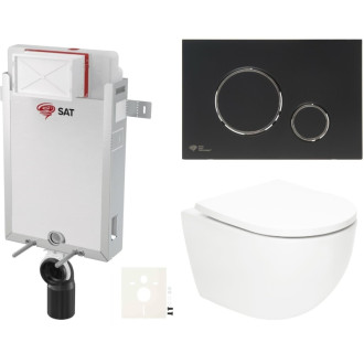 Závesný wc set na zamurovanie SAT Fusion SIKOSZTORFU78