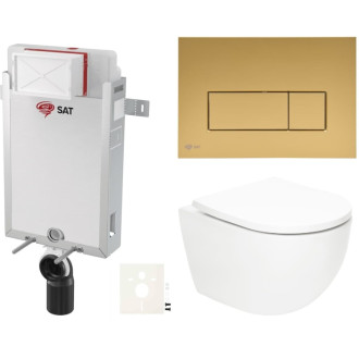 Závesný wc set na zamurovanie SAT Fusion SIKOSZTORFUGM