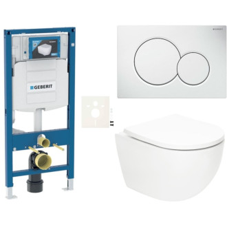 Závesný wc set do ľahkých stien / predstenová SAT Fusion SIKOGSTORFUS01