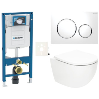 Závesný wc set do ľahkých stien / predstenová SAT Fusion SIKOGSTORFUS20