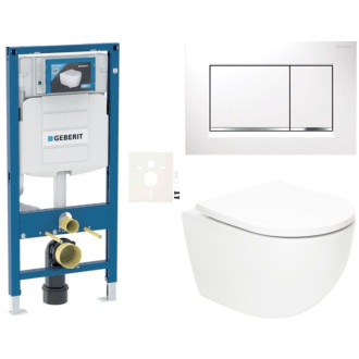 Závesný wc set do ľahkých stien / predstenová SAT Fusion SIKOGSTORFUS30