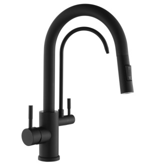 REA Kuchynská batéria Eco Fresh black mat -B7564 REA-B7564