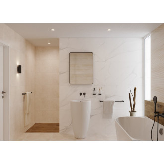 Umývadlová batéria SAT Aurum vrátane podomietkového telesa čierna matná SATBAUR101C