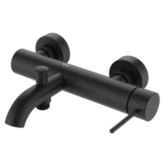 Vaňová batéria SAT Aurum bez sprchového setu 150 mm čierna matná SATBAUR222C