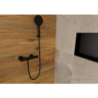 Sprchová batéria SAT Aurum bez sprchového setu 150 mm čierna matná SATBAUR268C