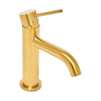 Umývadlová batéria SAT Aurum bez výpuste brúsená zlatá SATBAUR271BG