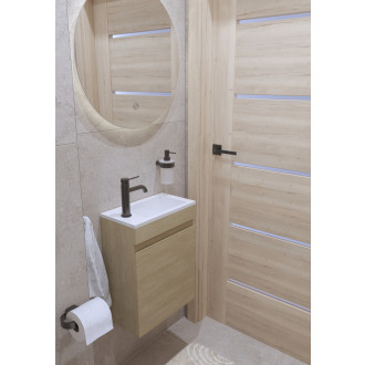 Umývadlová batéria SAT Aurum bez výpuste brúsený gun metal SATBAUR271BGM