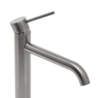 Vysoká umývadlová batéria SAT Aurum bez výpuste brúsený gun metal SATBAUR285BGM