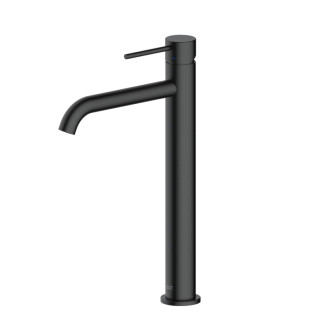 Vysoká umývadlová batéria SAT Aurum bez výpuste čierna matná SATBAUR285C