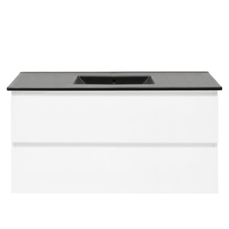 Kúpeľňová skrinka s umývadlom SAT B-Way 99x50x45 cm biela lesk BWAY2100WU4B
