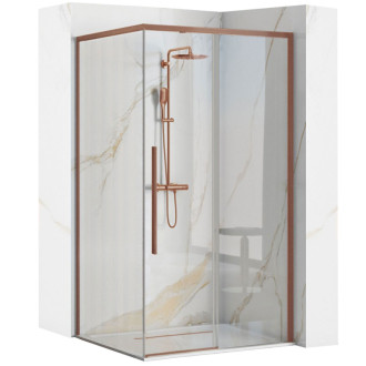 REA Sprchovací kút SOLAR - Copper Brush 90x90 -K9512 REA-K9512