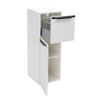 Kúpeľňová skrinka nízka Naturel Nobia 30x86x35 cm biela lesk ľavá NOBIAN30LBLN