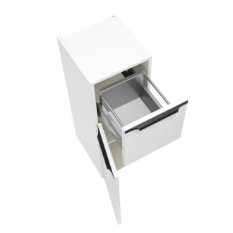 Kúpeľňová skrinka nízka Naturel Nobia 30x86x35 cm biela lesk ľavá NOBIAN30LBLN