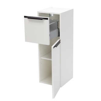 Kúpeľňová skrinka nízka Naturel Nobia 30x86x35 cm biela lesk pravá NOBIAN30PBLN