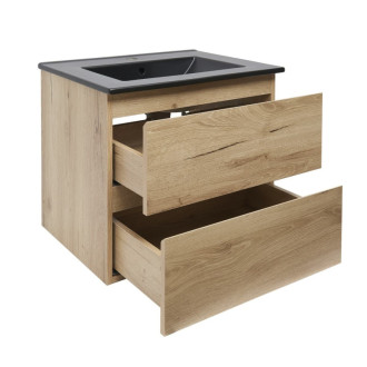 Kúpeľňová skrinka 2 zásuvková s umývadlom SAT B-Way 59x50x45 cm dub mat BWAY260OAKU4B