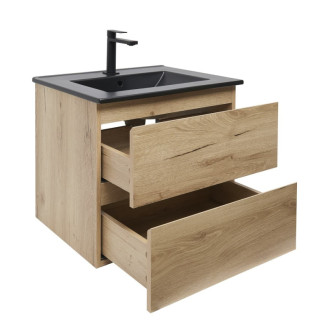 Kúpeľňová skrinka 2 zásuvková s umývadlom SAT B-Way 59x50x45 cm dub mat BWAY260OAKU4B2B