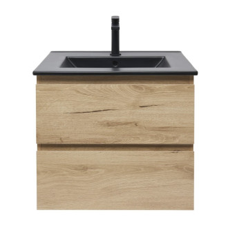 Kúpeľňová skrinka 2 zásuvková s umývadlom SAT B-Way 59x50x45 cm dub mat BWAY260OAKU4B2B