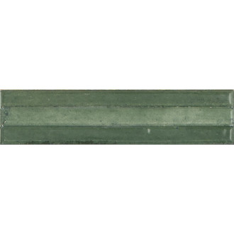 Obklad Ragno Look Verde Struttura 3D Yubi 6x24 cm lesk RCU8