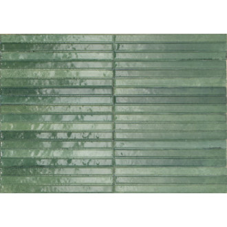 Obklad Ragno Look Verde Struttura 3D Yubi 6x24 cm lesk RCU8