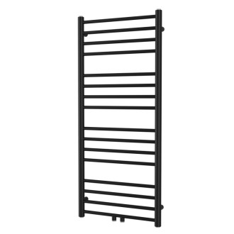 Radiátor kombinovaný SAT Paul 114x50 cm stredové pripojenie čierna matná SATRAPA1140500SBL