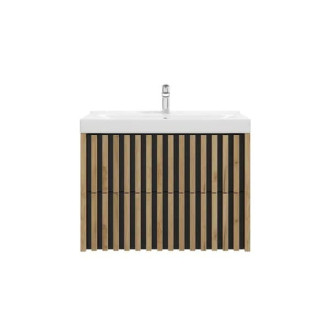 Kúpeľňová skrinka s umývadlom SAT Delano 80x56x45 cm dub mat DELANO80ZDCUM