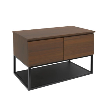 Kúpeľňová skrinka s krycou doskou SAT B-Way 119x57x45 cm orech mat BWAY120NUTDF