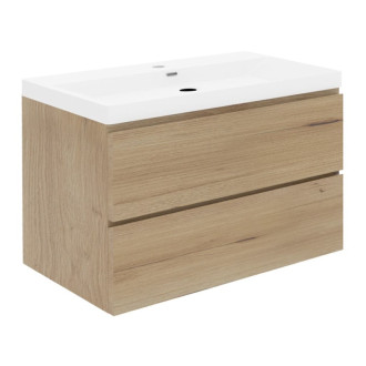 Kúpeľňová skrinka s umývadlom SAT B-Way 99x50x45 cm dub mat BWAY2100OAKU4