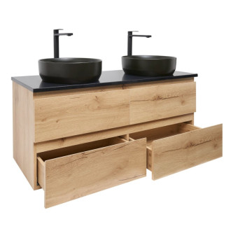 Kúpeľňová skrinka s umývadlom SAT B-Way 119x50x45 cm dub mat BWAY2120OAKTKUBB