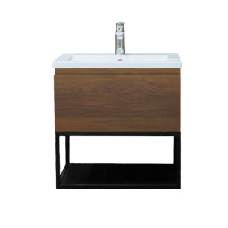 Kúpeľňová skrinka s umývadlom SAT B-Way 59x30x45 cm orech mat BWAY60NUTU