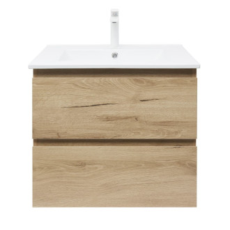 Kúpeľňová skrinka 2 zásuvková s umývadlom SAT B-Way 59x50x45 cm dub mat BWAY260OAKU4B2
