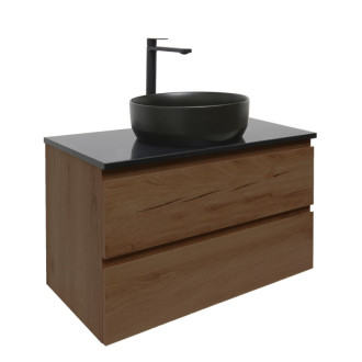 Kúpeľňová skrinka s umývadlom SAT B-Way 79x30x45 cm orech mat BWAY80NUTZUB