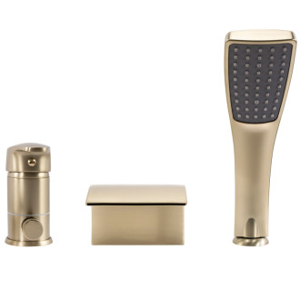 REA Trojdielna vaňová batéria RIVEN Brush Gold -B0494 REA-B0494