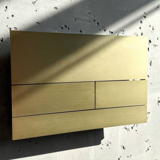 REA Tlačidlo T Gold Brush REA-E0055