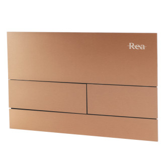 REA Podomietkový WC systém + tlačidlá T Brush Copper KPL-E0053