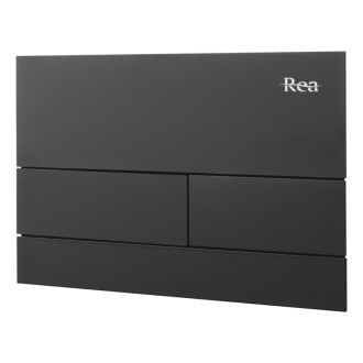 REA Podomietkový WC systém + tlačidlá T Black KPL-E0056
