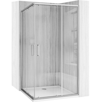 REA Sprchovací kút City 80x100 Nickel Brush -K6497 REA-K6497