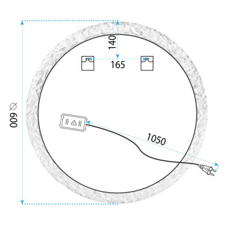 REA Zrkadlo LED 60cm YH-3562 HOM-01502 HOM-01502