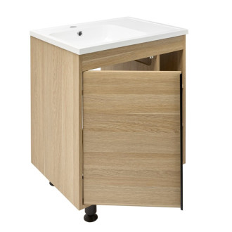 Kúpeľňová skrinka s umývadlom Naturel Lucca 59x70x45 cm dub mat LUCCA60D